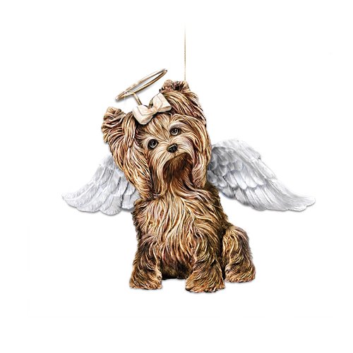 My Little Angel Yorkie Christmas Ornament by The Bradford Exchange