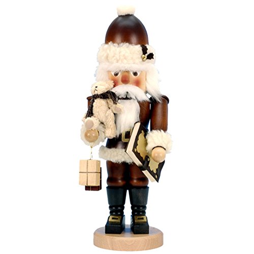 32-965 – Christian Ulbricht Mini Nutcracker – Santa with Teddy – 18″”H x 6.75″”W x 5.5″”D