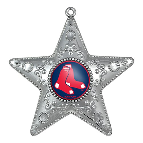 Boston Red Sox – MLB Official 4.5″ Silver Star Ornament