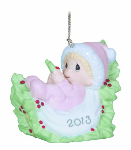 Precious Moments Dated 2013 Baby Girl First Christmas Ornament