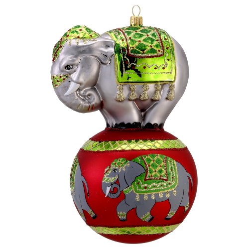 David Strand Kurt Adler Glass Trunk Show Parade Ornament, 7.7-Inch