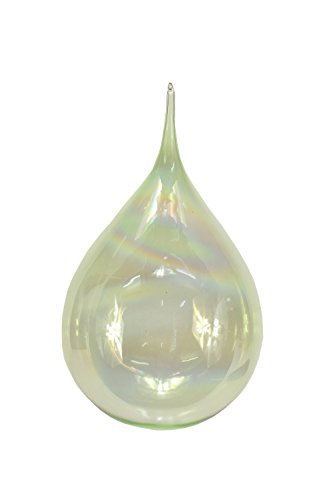 Sage & Co. XAO16771GR 7″ Glass Rain Drop Ornament