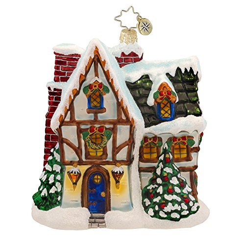 Christopher Radko Toasty Tudor Glass Christmas Ornament – New for 2014