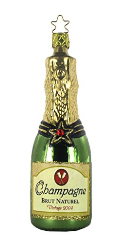 Inge-Glas Champagne Christmas Ornament