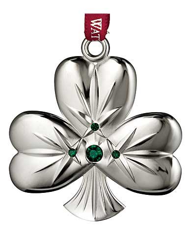 Waterford Silver 2014 Shamrock Ornament