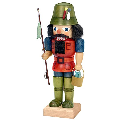 32-647 – Christian Ulbricht Nutcracker – Fisherman – 10″”H x 4″”W x 4″”D