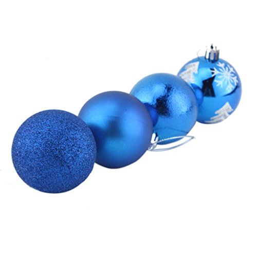 YARUIE 30PCS 5.8CM Colourful Round Christmas Balls Baubles XMAS Tree Ornament Christmas