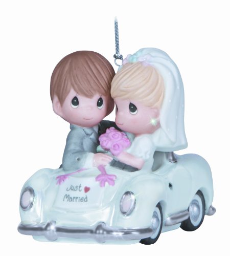 Precious Moments Couple in Car Wedding Ornament