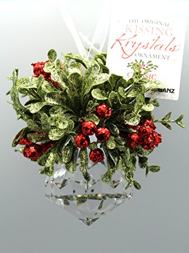 Mini Mistletoe Krystal Diamond Ornament by Ganz