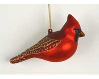 Margaret Cobane Glass Ornament – Northern Cardinal