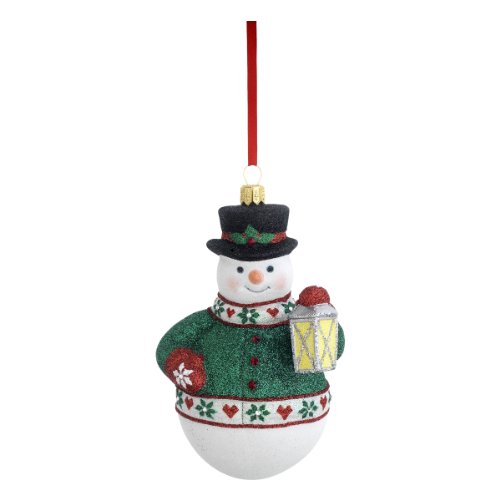 Reed & Barton C4275 Snowman with Lantern, 4.5-Inch