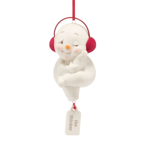Department 56 Snowpinions The Thinker Ornament, 3.5-Inch