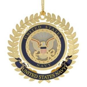 ChemArt 2.5″ Collectible Keepsakes United States Navy Logo Christmas Ornament