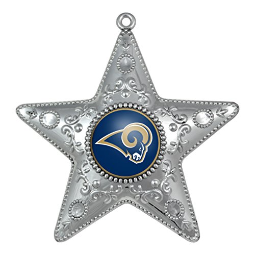 St Louis Rams – NFL Official 4.5″ Silver Star Ornament