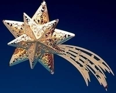 Fontanini 5″ LED Lighted Nativity Village Star Christmas Ornament #56560