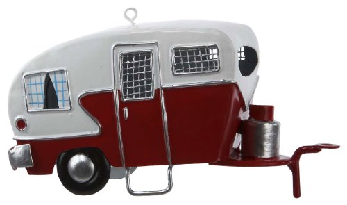 Kurt Adler J1177 Tin Camper Ornament, 4-3/4-Inch