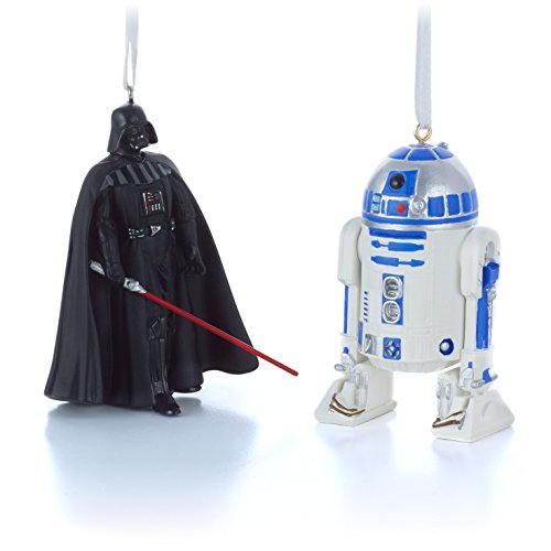 Hallmark Star Wars Darth Vader and R2D2 Christmas Ornaments, Set of 2