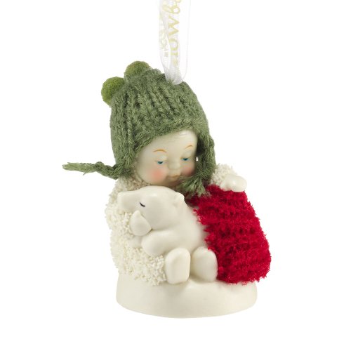 Department 56 Snowbabies by Kristi Jensen Pierro Snuggle with Me Ornament, 2-3/4-Inch