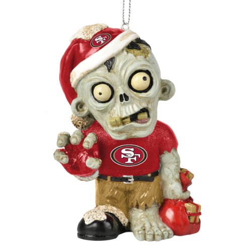 NFL 2014 Zombie Christmas Hanging Ornament 4″ (San Francisco 49ers)