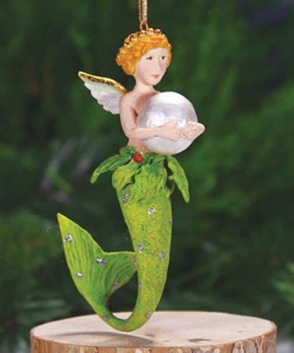 Patience Brewster Mini Pearl Mermaid Girl Ornament 08-30959 Christmas Holiday Tree Decoration