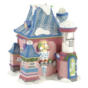 Department 56 North Pole Series Village Snowflake’s Snow Cone Ornament Lit House, 5.5-Inch