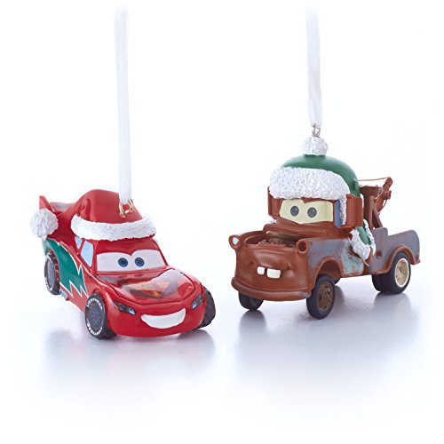 Hallmark Disney-Pixar Lightning McQueen and Tow Mater Christmas Ornaments-Set of 2 Hallmark Disney-Pixar Lightning McQueen and Tow Mater Christmas Ornaments-Set of 2