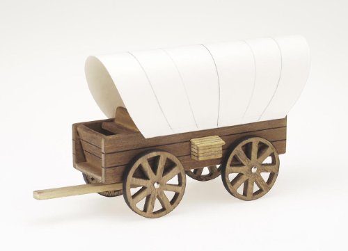 Darice 9181-24 Wooden Model, Cover Wagon Kit