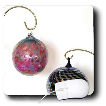 3dRose LLC 8 x 8 x 0.25 Holiday Hand Blown Glass Christmas Ornament Cindy Miller Hopkins Mouse Pad (mp_83250_1)