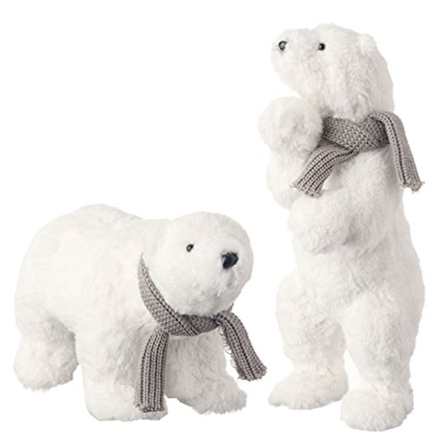 RAZ Imports – 18″ Polar Bears – Set of 2