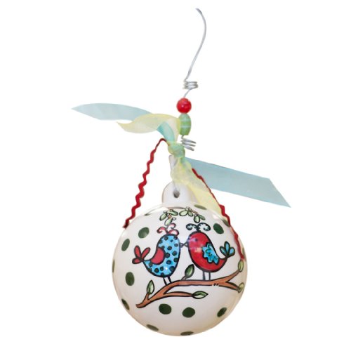 Glory Haus Birds Our First Christmas Ball Ornament, 4 by 4-Inch