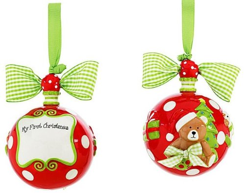 Mud Pie 4″ My First Christmas Ornament