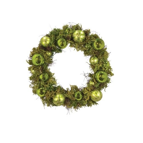 Fantastic Craft Decorative Indoor X’mas Moss Wreath, 22-Inch, Green