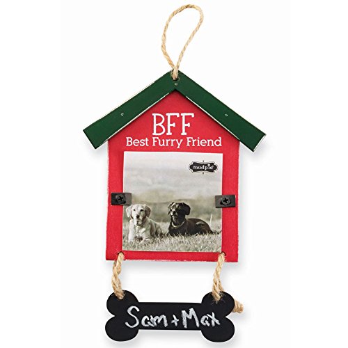 Mud Pie Dog House Chalkboard Ornaments (BFF)