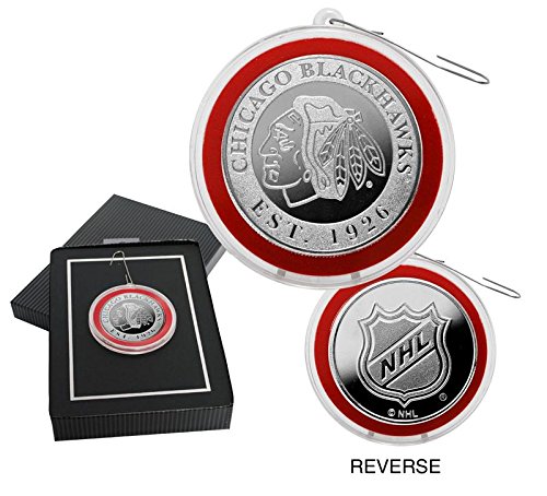 Chicago Blackhawks Silver Coin Ornament Chicago Blackhawks Silver Coin Ornament
