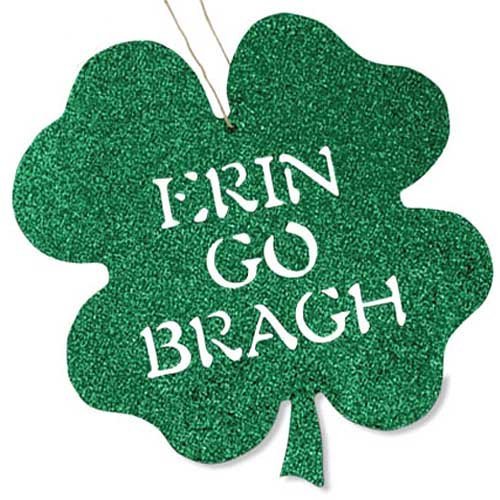 St. Patrick’s Day Decor LG2575-B Glittered Shamrocks | Bethany Lowe