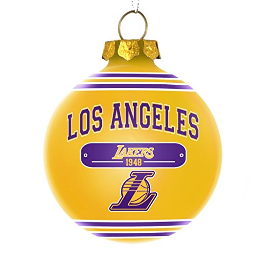 Los Angeles Lakers Official NBA 2014 Year Plaque Ball Ornament