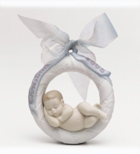 Lladro Baby’s 1st Christmas Ornament Dated 2005