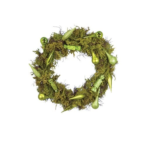 Fantastic Craft X’mas Moss Wreath, 22-Inch, Green