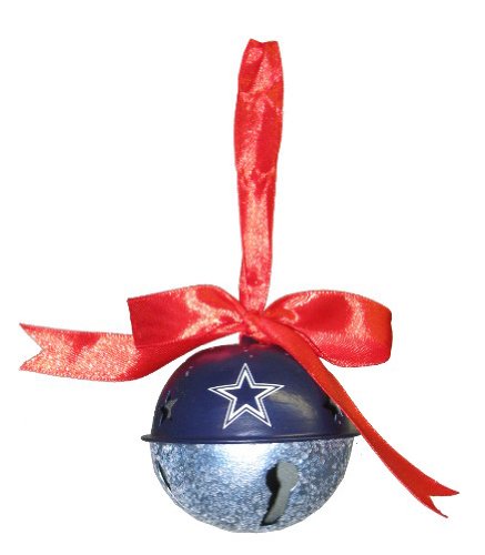Dallas Cowboys Metal Glitter Bell Ornament