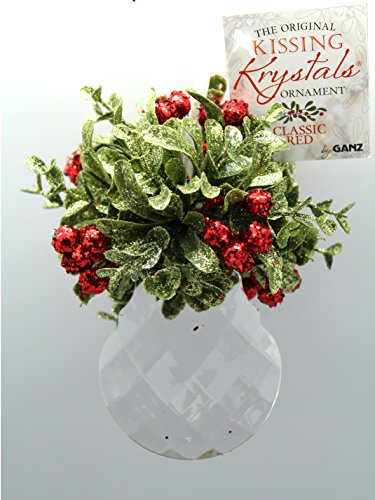 Mini Mistletoe Round Krystal Ornament by Ganz