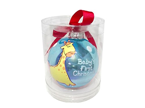 GANZ BABY’S FIRST CHRISTMAS GIRAFFE ORNAMENT, BLUE