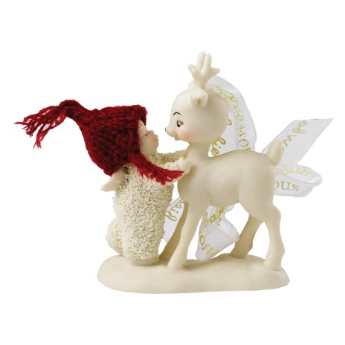 Snowbabies She Kissed a Reindeer Ornament, 3.25-Inch