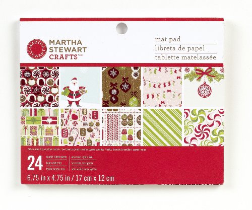 Martha Stewart Crafts Peppermint Winter Mat Pad for Scrapbooks