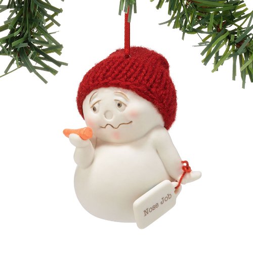 Department 56 Snow Pinions Nose Job Ornament, 3.25-Inch