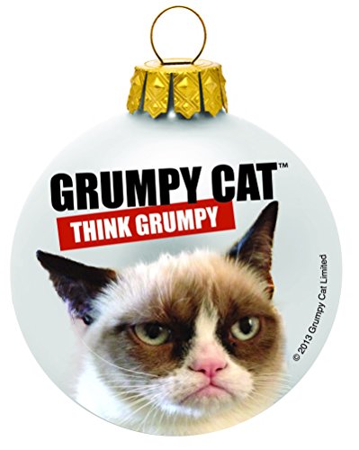 Think Grumpy – Grumpy Cat Ornament by Ganz
