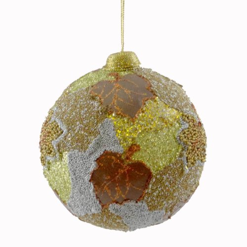 Holiday Ornament SMALL LEAF BALL ORMANENT B1610 Christmas Jim Marvin New