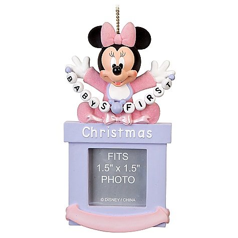 Disney Baby Girls First Minnie Mouse Photo Frame Ornament