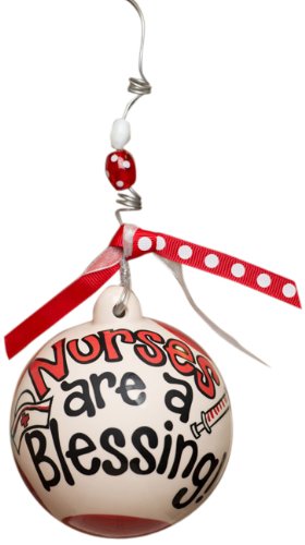 Glory Haus Nurses are a Blessing Ball Ornament, 4 by 4-Inch