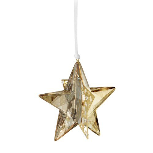 Swarovski Crystal Golden Shadow Christmas Ornament Star