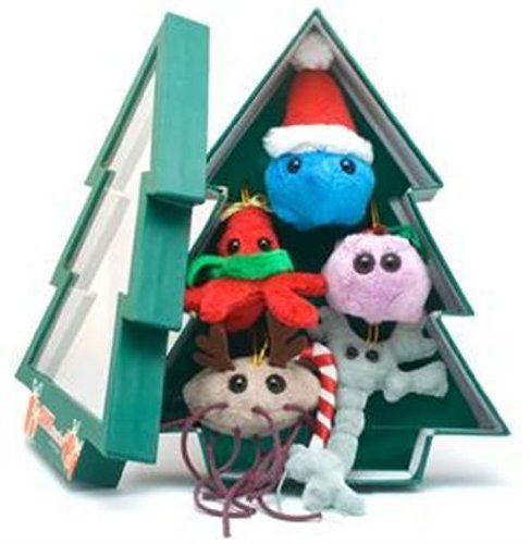 Giant Microbes Christmas Tree Ornaments
